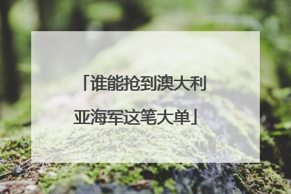 谁能抢到澳大利亚海军这笔大单