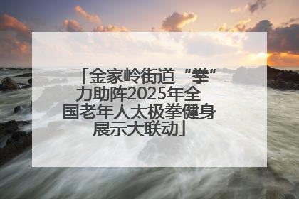 金家岭街道“拳”力助阵2025年全国老年人太极拳健身展示大联动
