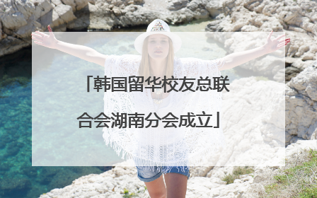 韩国留华校友总联合会湖南分会成立