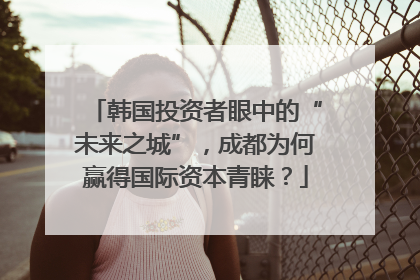 韩国投资者眼中的“未来之城”，成都为何赢得国际资本青睐？