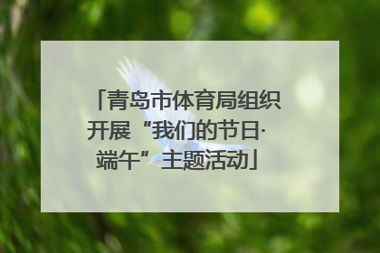 青岛市体育局组织开展“我们的节日·端午”主题活动