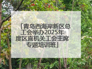 青岛西海岸新区总工会举办2025年度区直机关工会主席专题培训班