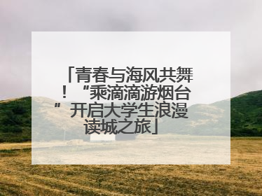 青春与海风共舞！“乘滴滴游烟台”开启大学生浪漫读城之旅