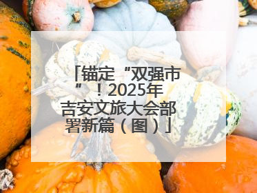 锚定“双强市”！2025年吉安文旅大会部署新篇（图）