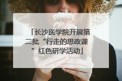 长沙医学院开展第二批“行走的思政课”红色研学活动
