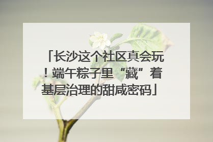 长沙这个社区真会玩！端午粽子里“藏”着基层治理的甜咸密码