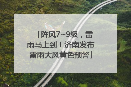 阵风7~9级，雷雨马上到！济南发布雷雨大风黄色预警