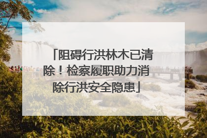 阻碍行洪林木已清除！检察履职助力消除行洪安全隐患