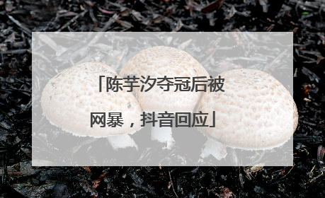 陈芋汐夺冠后被网暴，抖音回应
