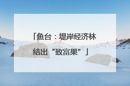 鱼台：堤岸经济林结出“致富果”