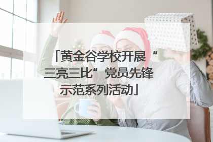 黄金谷学校开展“三亮三比”党员先锋示范系列活动