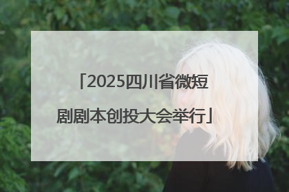 2025四川省微短剧剧本创投大会举行