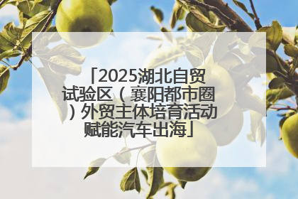 2025湖北自贸试验区（襄阳都市圈）外贸主体培育活动赋能汽车出海