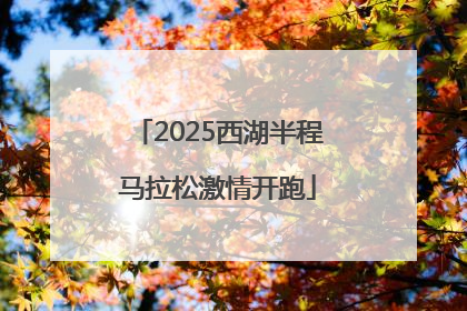 2025西湖半程马拉松激情开跑