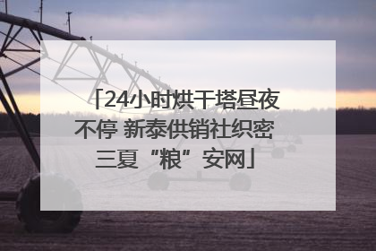 24小时烘干塔昼夜不停 新泰供销社织密三夏“粮”安网