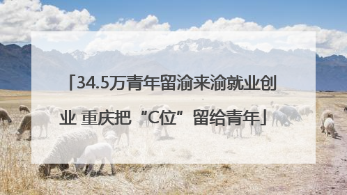 34.5万青年留渝来渝就业创业 重庆把“C位”留给青年