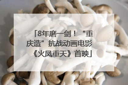 8年磨一剑！“重庆造”抗战动画电影《火凤重天》首映