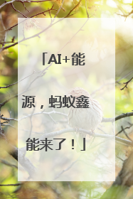AI+能源，蚂蚁鑫能来了！
